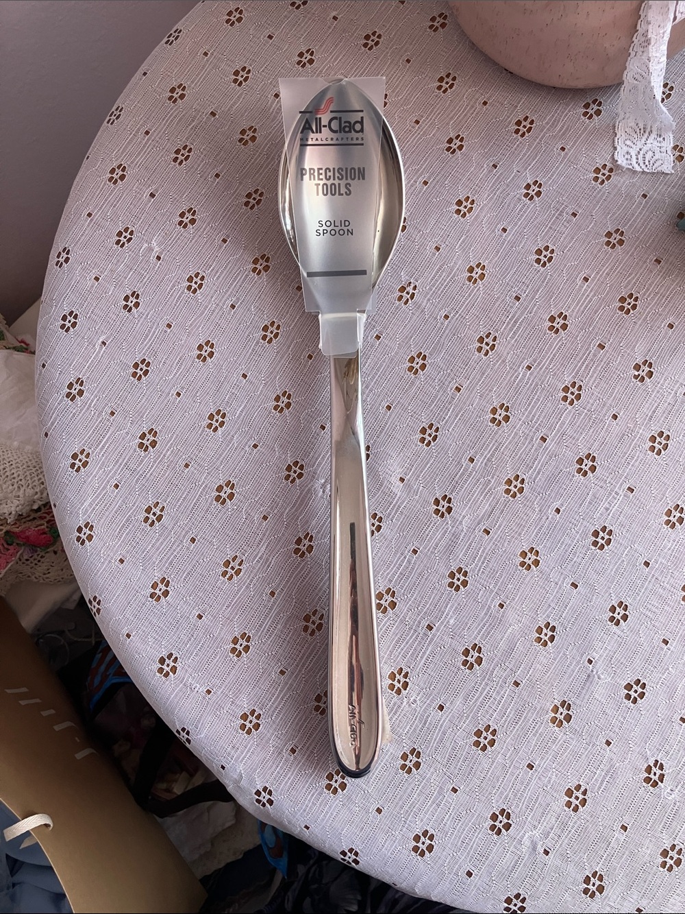 Stainless Steel Solid Spoon - Silver
